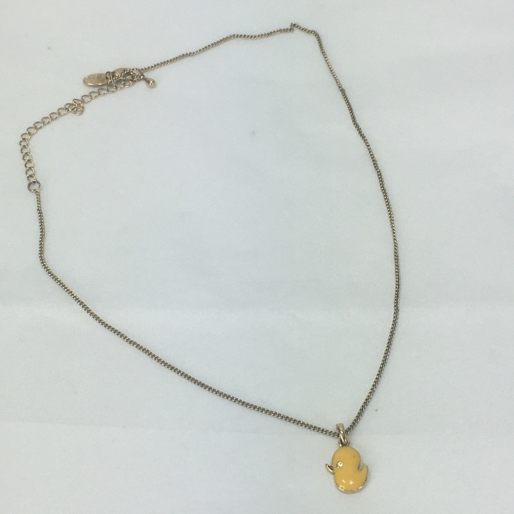 Lia Sophia duck duckling chick yellow gold tone 15”—18”